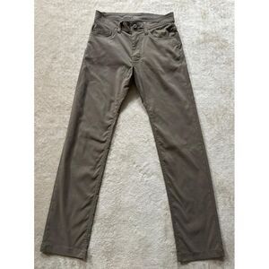 PrAna Men's Beige Jeans Slim Fit Leg Stretch Denim Travel Sz‎ 28